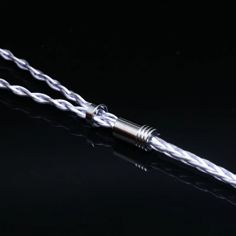 Imagem -04 - Fone de Ouvido Banhado a Prata Fone de Ouvido Upgrade Cabo com 4.4 Mmcx 2pin para Iem Hm20 Fudu Melody Wyvern Ssr Cabo Rca Jack mm cable 4.4 Core Cabo Cabo para Auriculares Litz Cable Ivipq525 7n